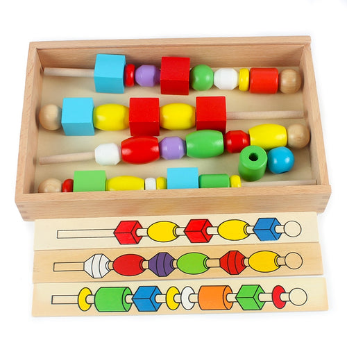 Wood Bead Sequencing Box