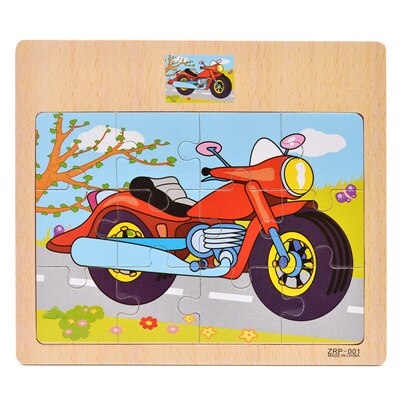 12Pcs Cartoon Animal/Vehicle Jigsaw Puzzle