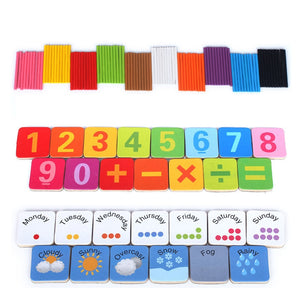 Color Sticks Early Learning Counting Educational Math Toy