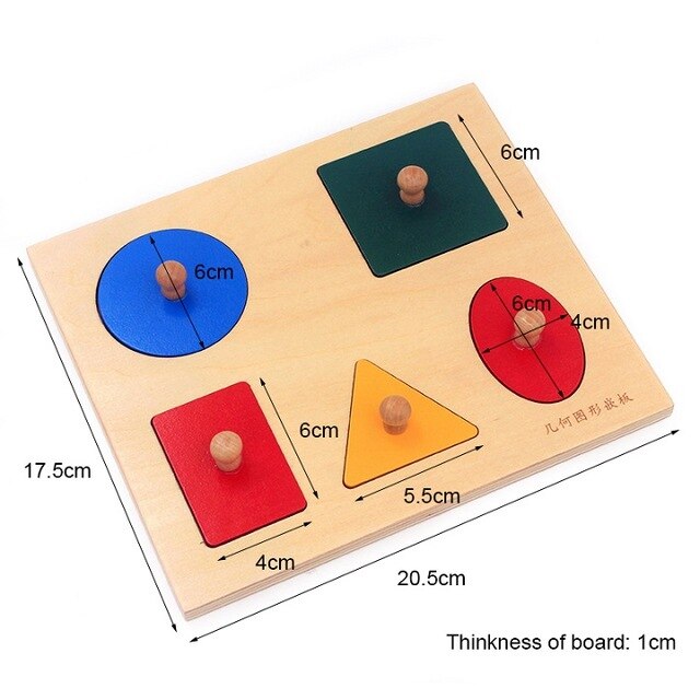 Geometry Shape Insets 5 Sets Colorful Knobs