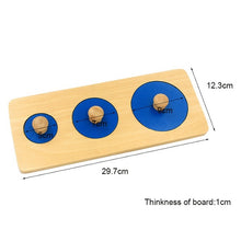 Load image into Gallery viewer, Geometry Shape Insets 3 Sets Blue Multiple Circle Knobs