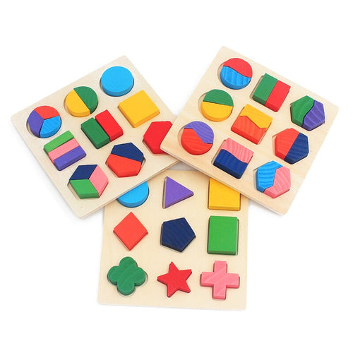 Colorful Geometric Shape Puzzle Tangram