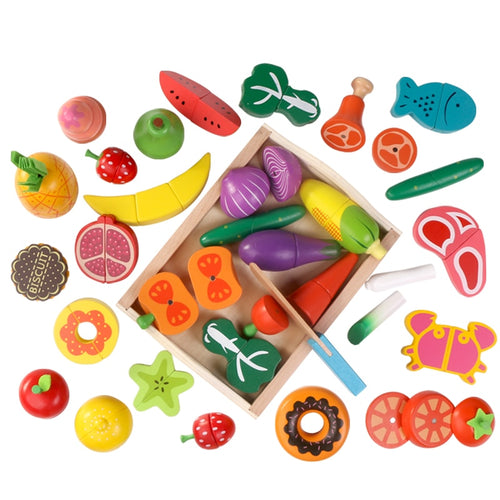 Kitchen Toy Cutting Simulation Fruit/Vegetable/Dessert Food