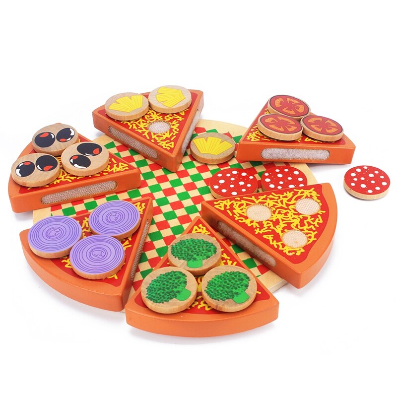 Wooden Simulation Pizza Toy