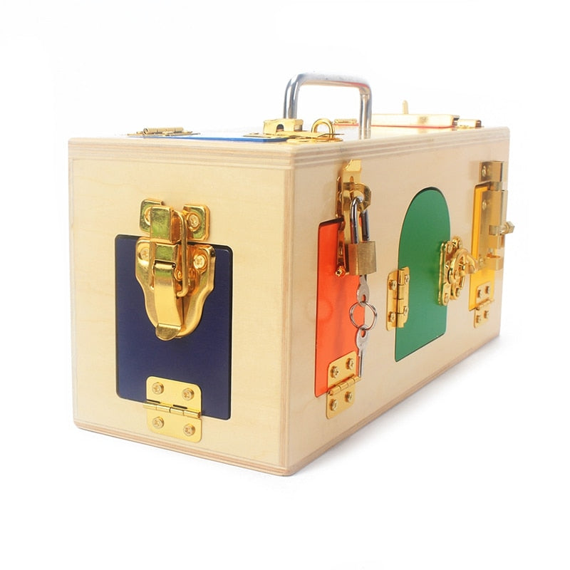 Colorful Lock Box Basic Skill Toy