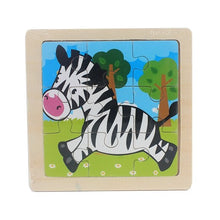 Load image into Gallery viewer, Lovely Animal/Vehicle/Farm/Ocean Jigsaw Puzzle Wooden Toy