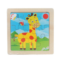 Load image into Gallery viewer, Lovely Animal/Vehicle/Farm/Ocean Jigsaw Puzzle Wooden Toy