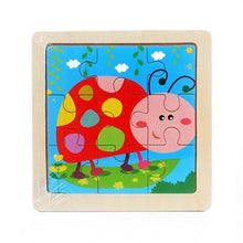 Load image into Gallery viewer, Lovely Animal/Vehicle/Farm/Ocean Jigsaw Puzzle Wooden Toy