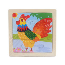 Load image into Gallery viewer, Lovely Animal/Vehicle/Farm/Ocean Jigsaw Puzzle Wooden Toy