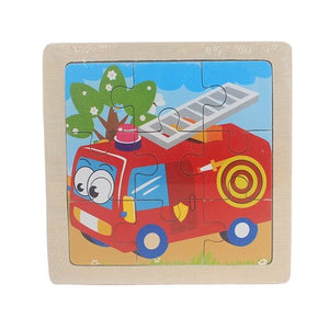 Lovely Animal/Vehicle/Farm/Ocean Jigsaw Puzzle Wooden Toy