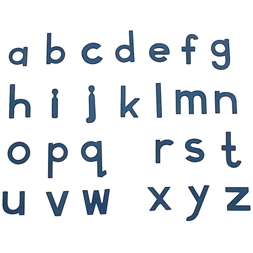 26Pcs Blue Alphabets