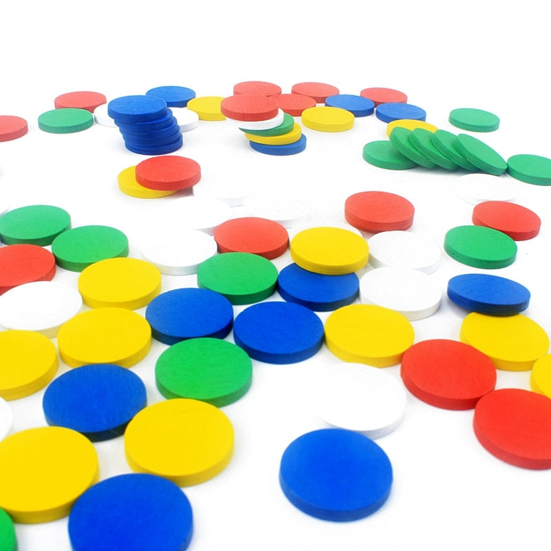 50 Pcs / Lot Colors Sense Round Blocks