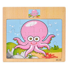 Load image into Gallery viewer, Cartoon Animal/Vehicle/Ocean/Dinosaur Puzzle Bus Puzzles