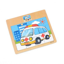 Load image into Gallery viewer, Cartoon Animal/Vehicle/Ocean/Dinosaur Puzzle Bus Puzzles