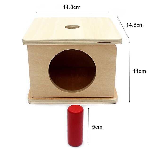Red Cylinder Matching Box