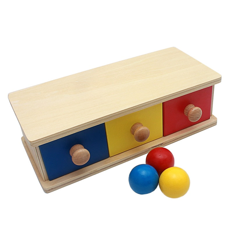 Three Colors Drawer Box with Balls