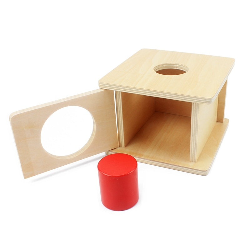Small Red Cylinder Matching Box
