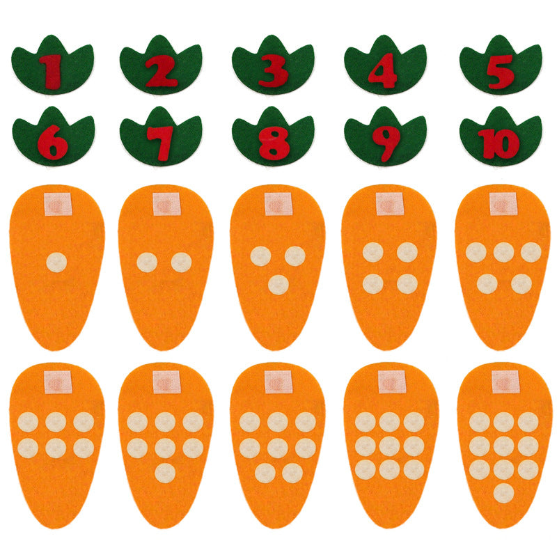 Carrot Number 1-10 Counting Toys