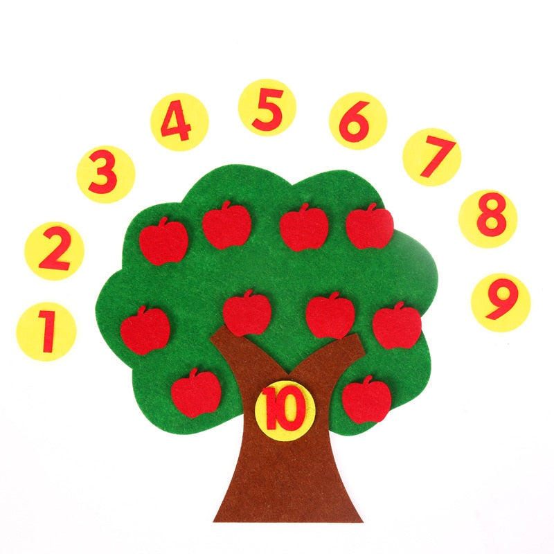 Apple Tree Digital Number 1-9 Manual Work Toys