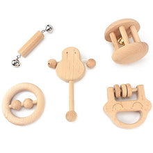 Load image into Gallery viewer, Baby Rattle Bell Music Wooden Toys