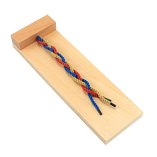 Practical Life Braiding Board Wood