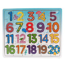 Load image into Gallery viewer, English Alphabet  / 1-20 Digital Puzzle Board Kids Toys